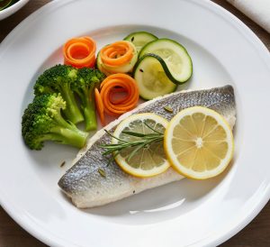 Az Kalorili Buharda Pişmiş Levrek Tarifi